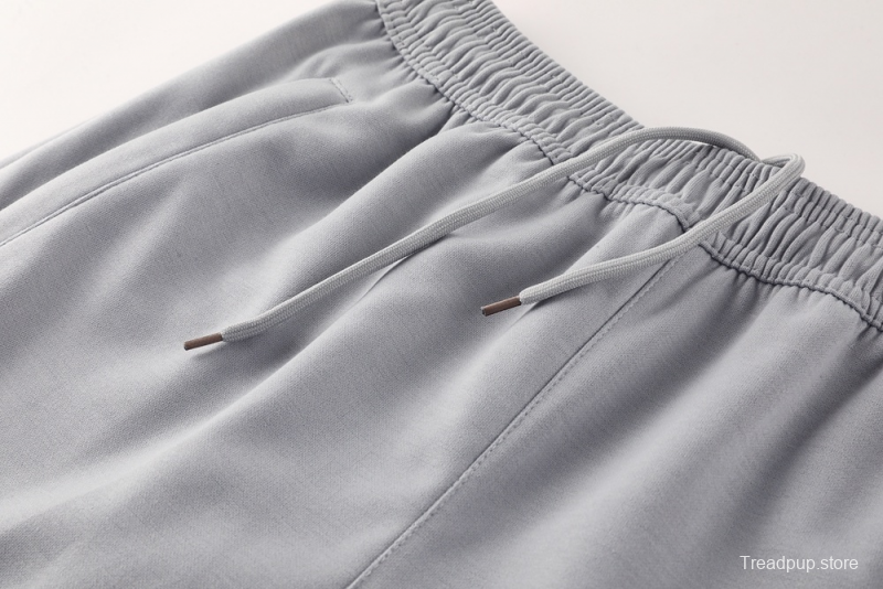 25/26 Manchester United Gray Half Zipper Jacket+Long Pants S-2XL