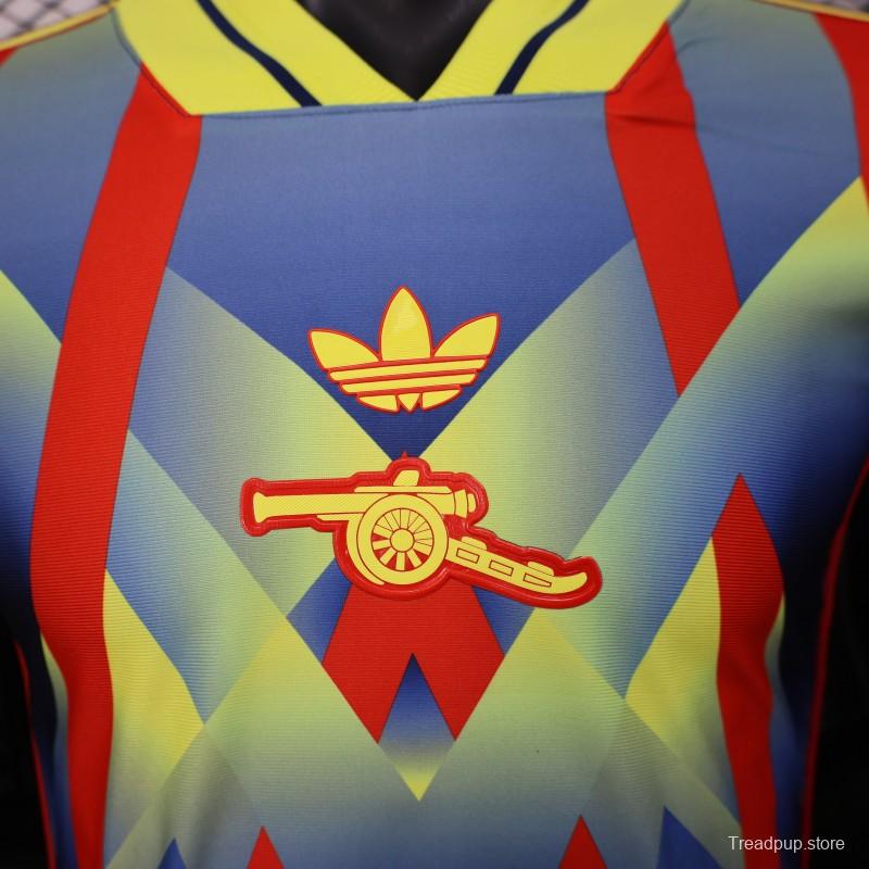 25/26 Player Version  Arsenal Third Multi-Color with Geometric Diamond Pattern Jersey