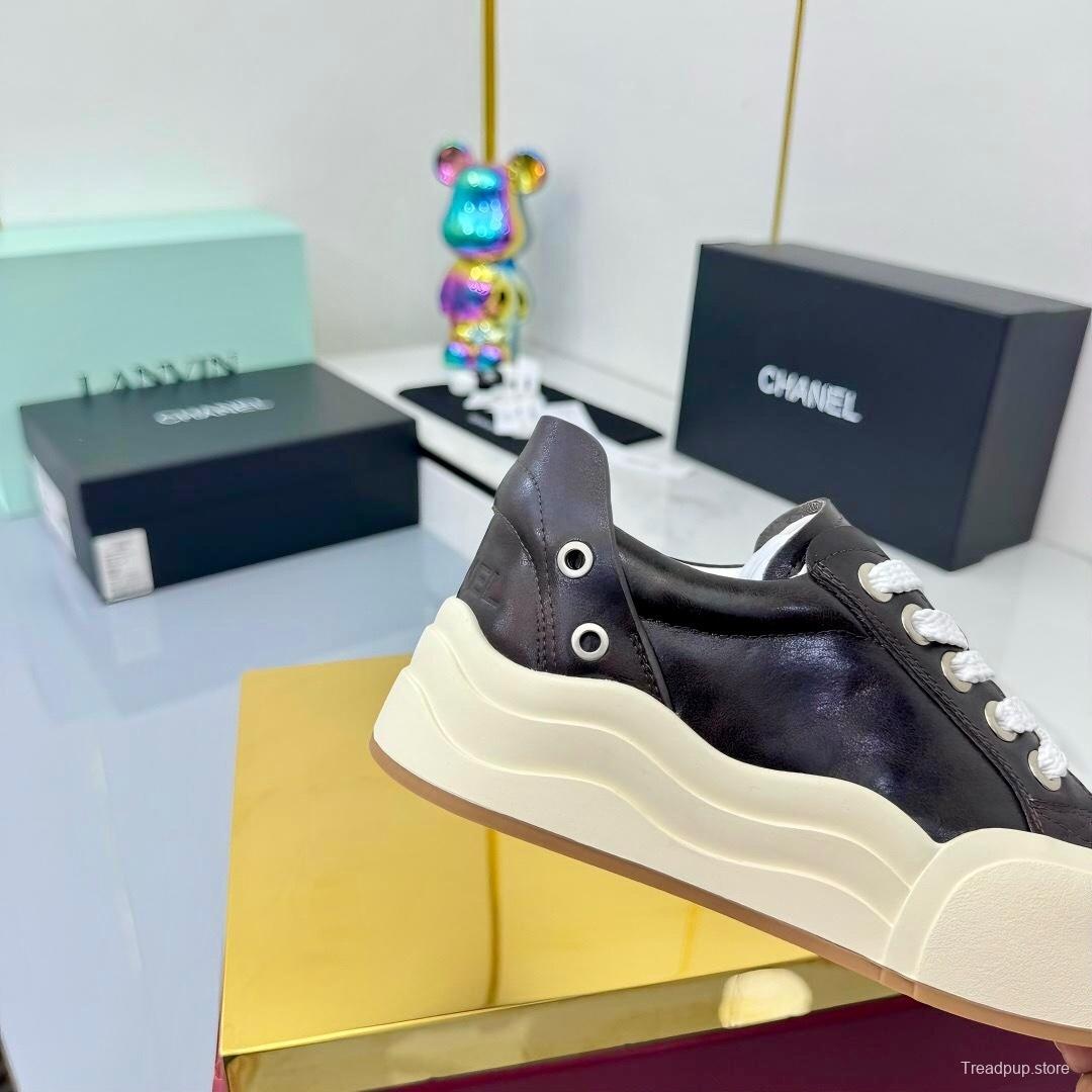 Chanel 2025 SS Panda Loafers Bread Shoes Original Calfskin - LY00320