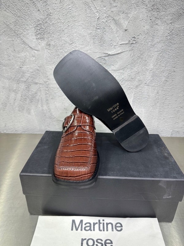 Adidas 2025 SS Square Toe Derby Shoes with Chain Buckle - KFY00420