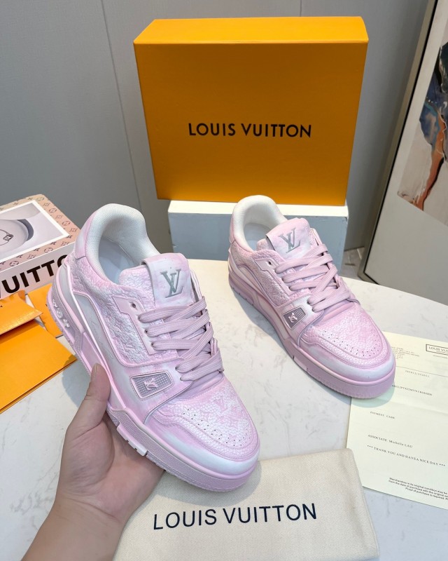 LV TRAINER Basketball Series Washed Sneakers - LY00430