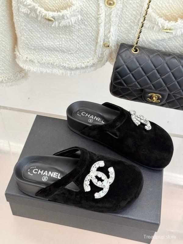 Chanel Classic CC Rhinestone Birkenstock Sandals - KFY00280