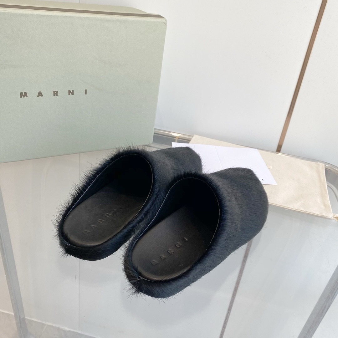 Marni 2025/SS Horsehair Loafer Shoes - LY00