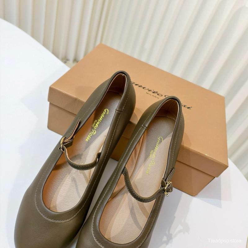 Gianvito Rossi Bohemian Style Flat Ballet Shoes 2025/SS