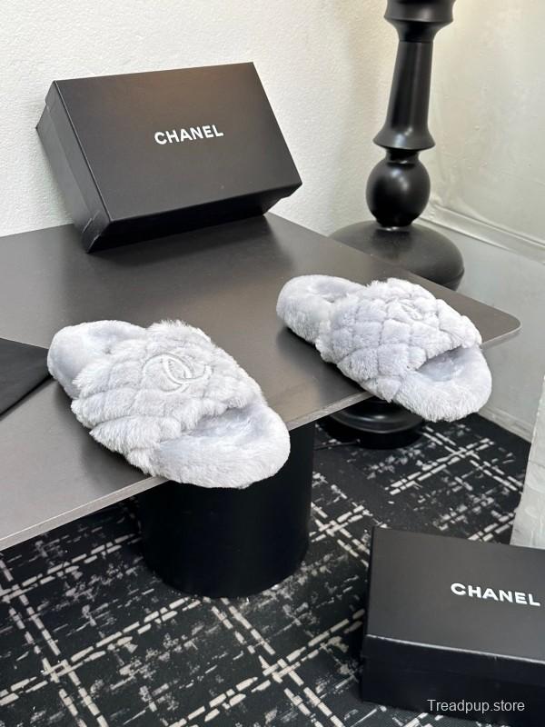 Chanel 2025 Spring/Summer Luxury Wool Slippers - LY00250