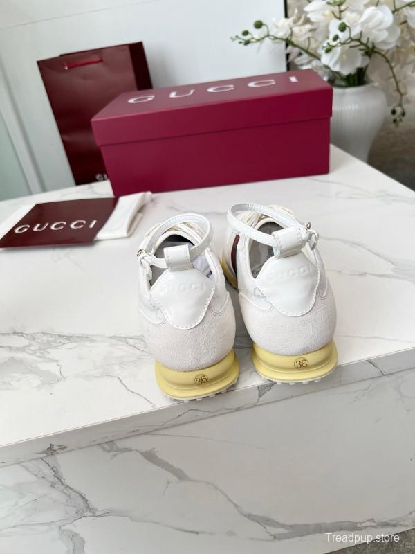 Gucci Women's Casual Shoes with GG Supreme Print and Metal Bit - AS00330