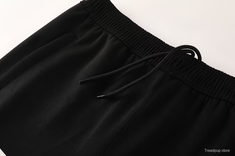 25/26 Juventus Black Sweatshirt Full Zipper Jacket+Long Pants