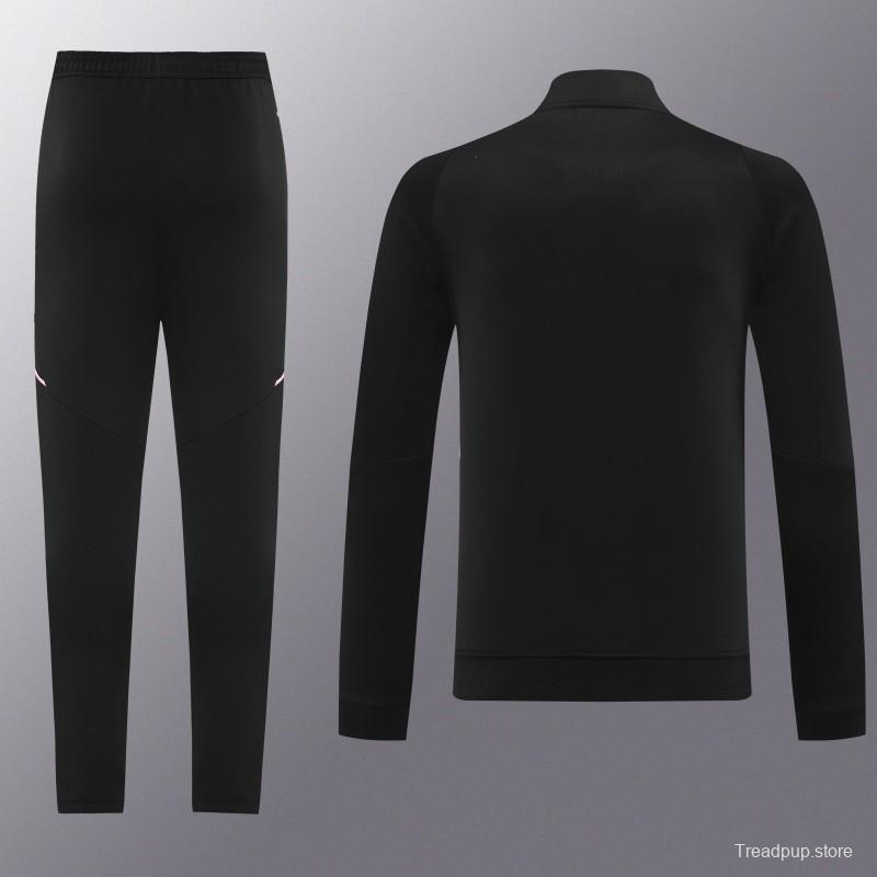 25/26  Juventus Black  Full zipper Jacket Tracksuit+ long pants