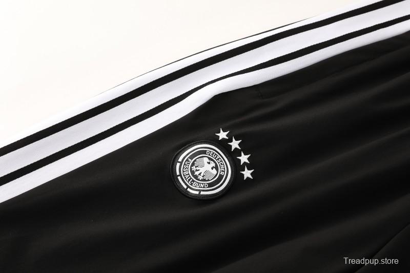 2026 Germany Hoodie Black Full Zipper Windbreaker + Long Pants