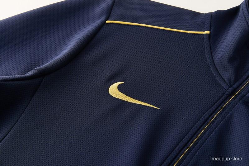 2026 NIKE Navy Full Zipper Jacket + Long Pants