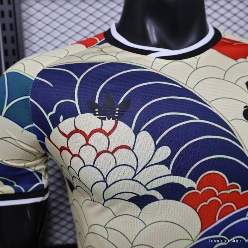 Player Version 2026 Japan Cream with Ukiyo-e Wave  Adidas Originals Special Edition Jersey