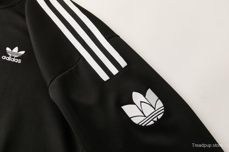 2026 Adidas Black Full Zipper Jacket + Long Pants