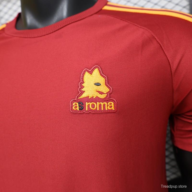 Player Version 2026 AS Roma x Adidas Originals Retro Deep Red Home Jersey