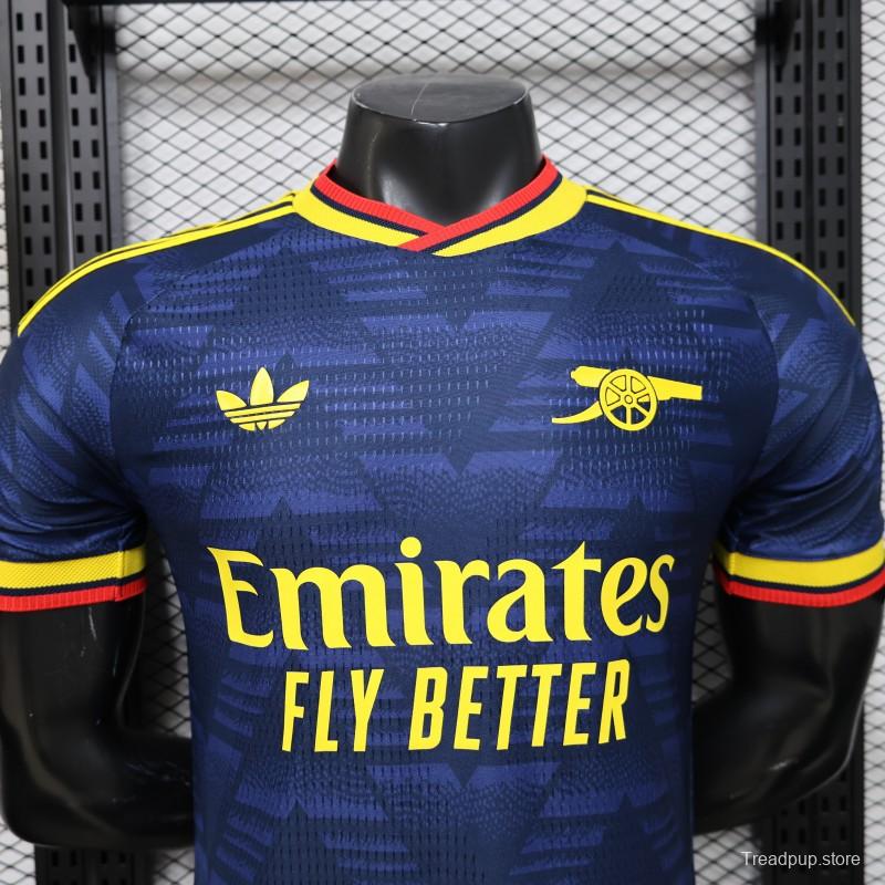 layer Version 26/27 Arsenal Navy Blue with Geometric Pattern Third Jersey