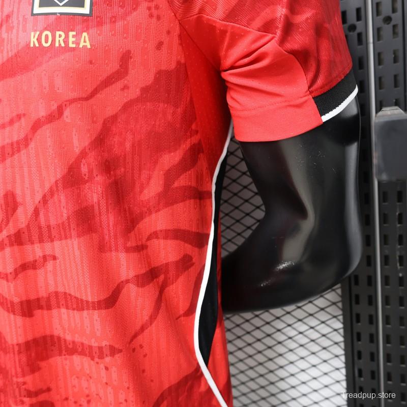 Player Version 2026 South Korea  Red  Home Jersey