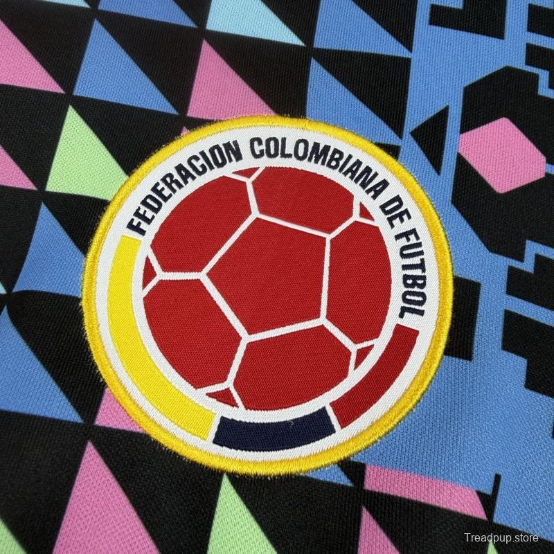 1990 Retro Colombia Goalkeeper Long Sleeve Jersey