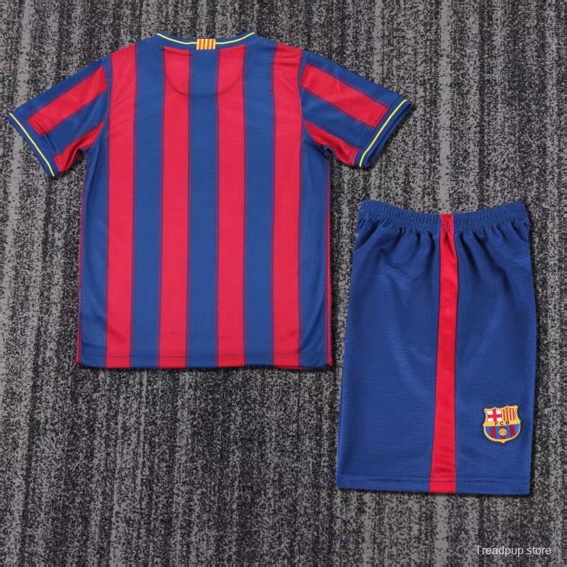 Retro Kids 09/10 FC Barcelona Home Jersey