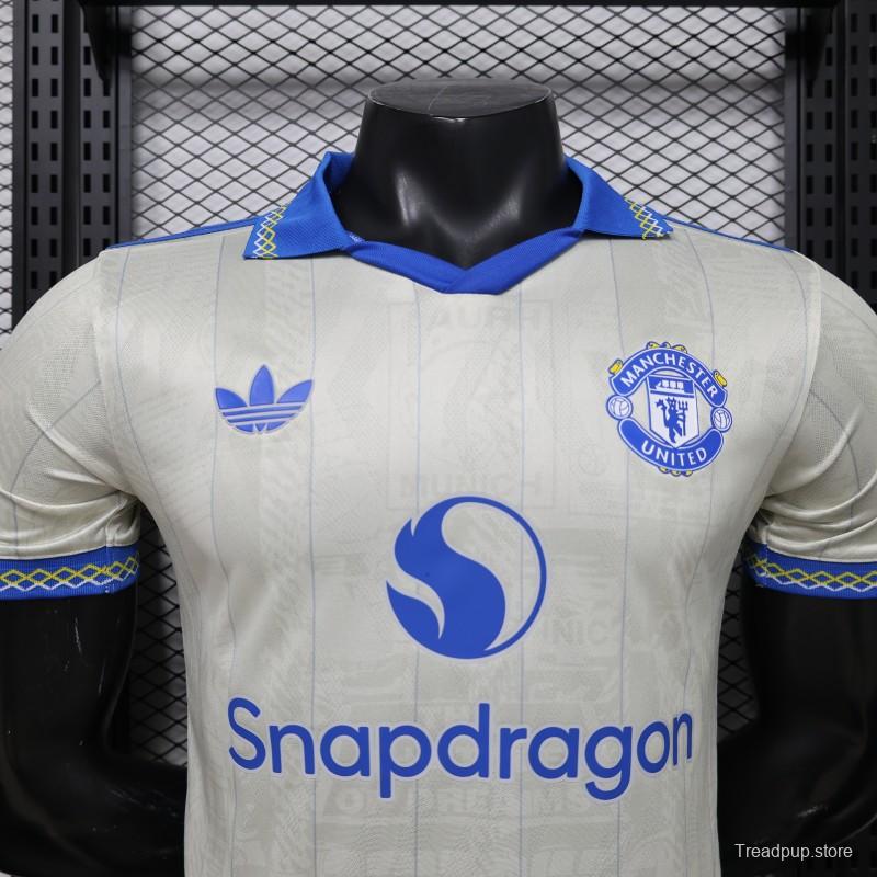Player Version 26/27 Manchester United Away Cream White Jersey