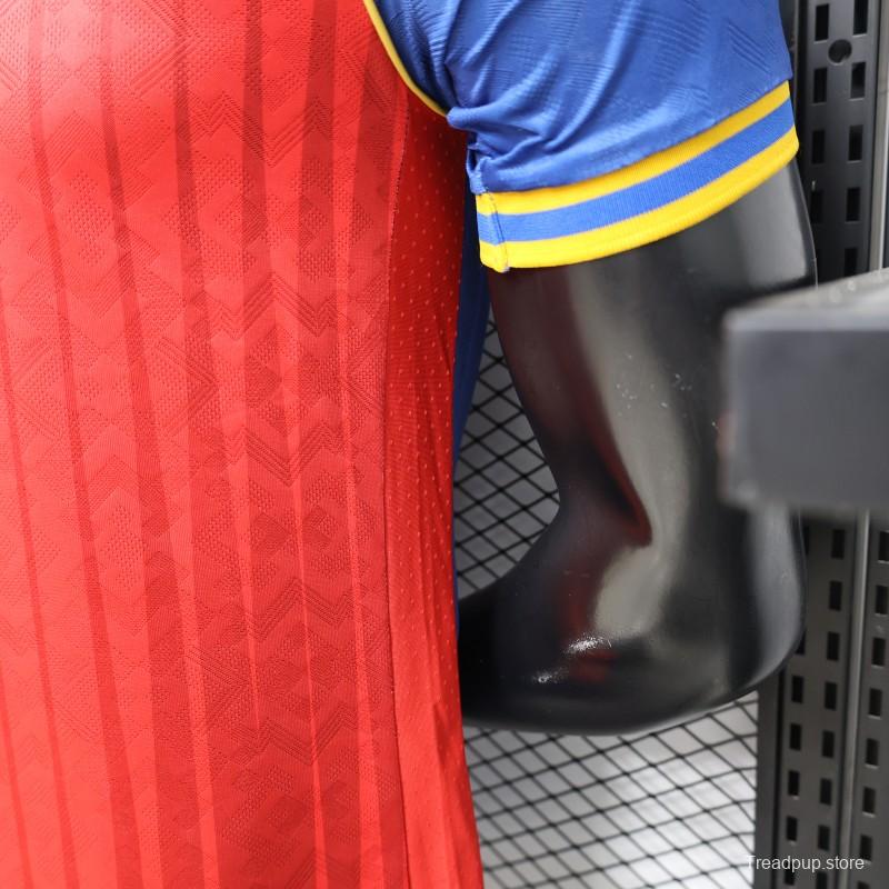 Player Version 26/27 FC Barcelona Royal Blue & Garnet Red Vertical Stripes  Special Edition Jersey