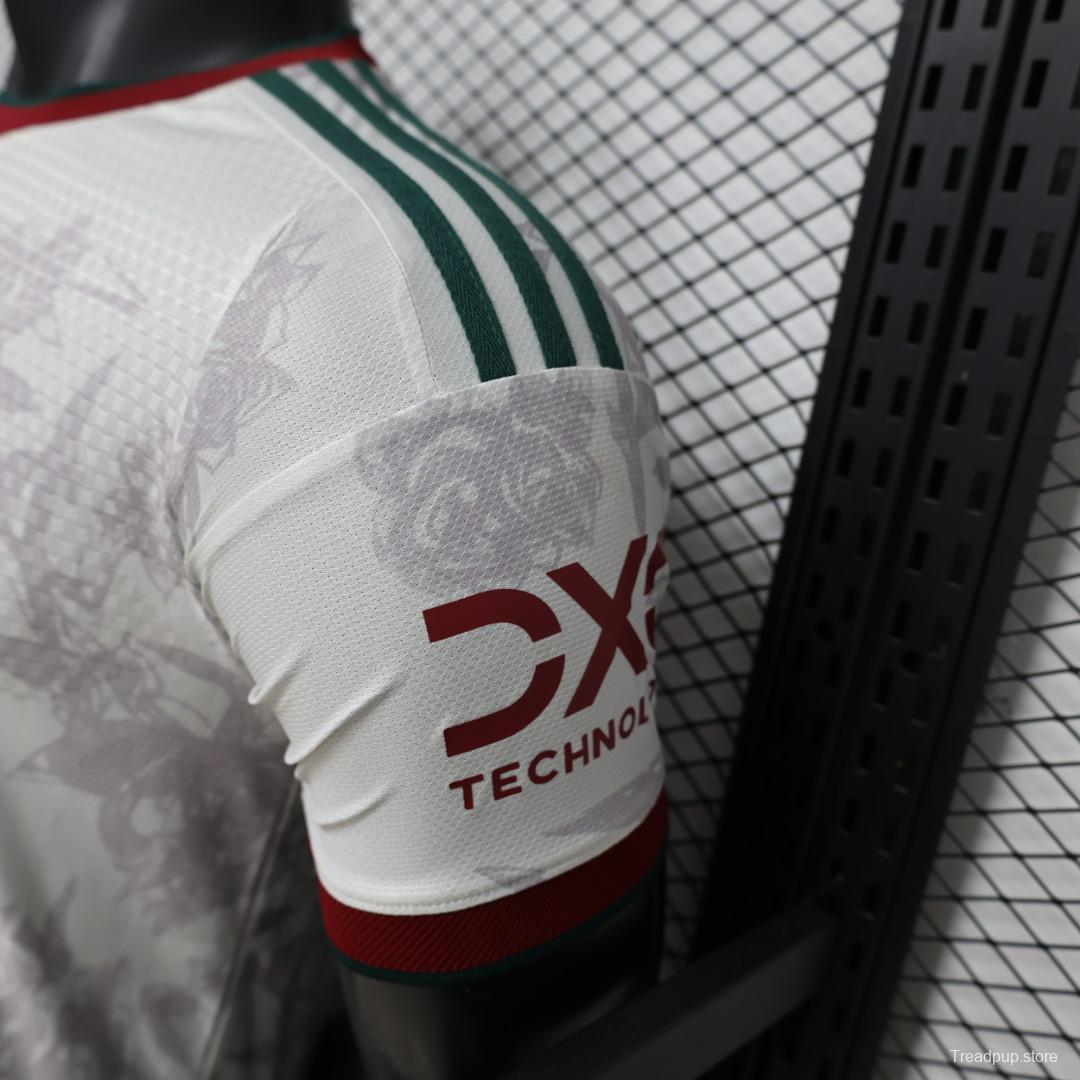 Player Version 26/27 Manchester United Away Grey White Rose   Special Edition Jersey