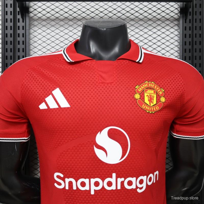 Player Version 26/27 Manchester United Red Home Jersey
