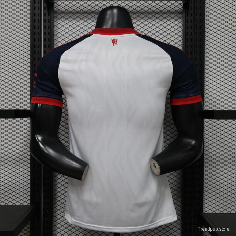 Player Version 26/27 Manchester United Navy & White V-Panel Away Jersey