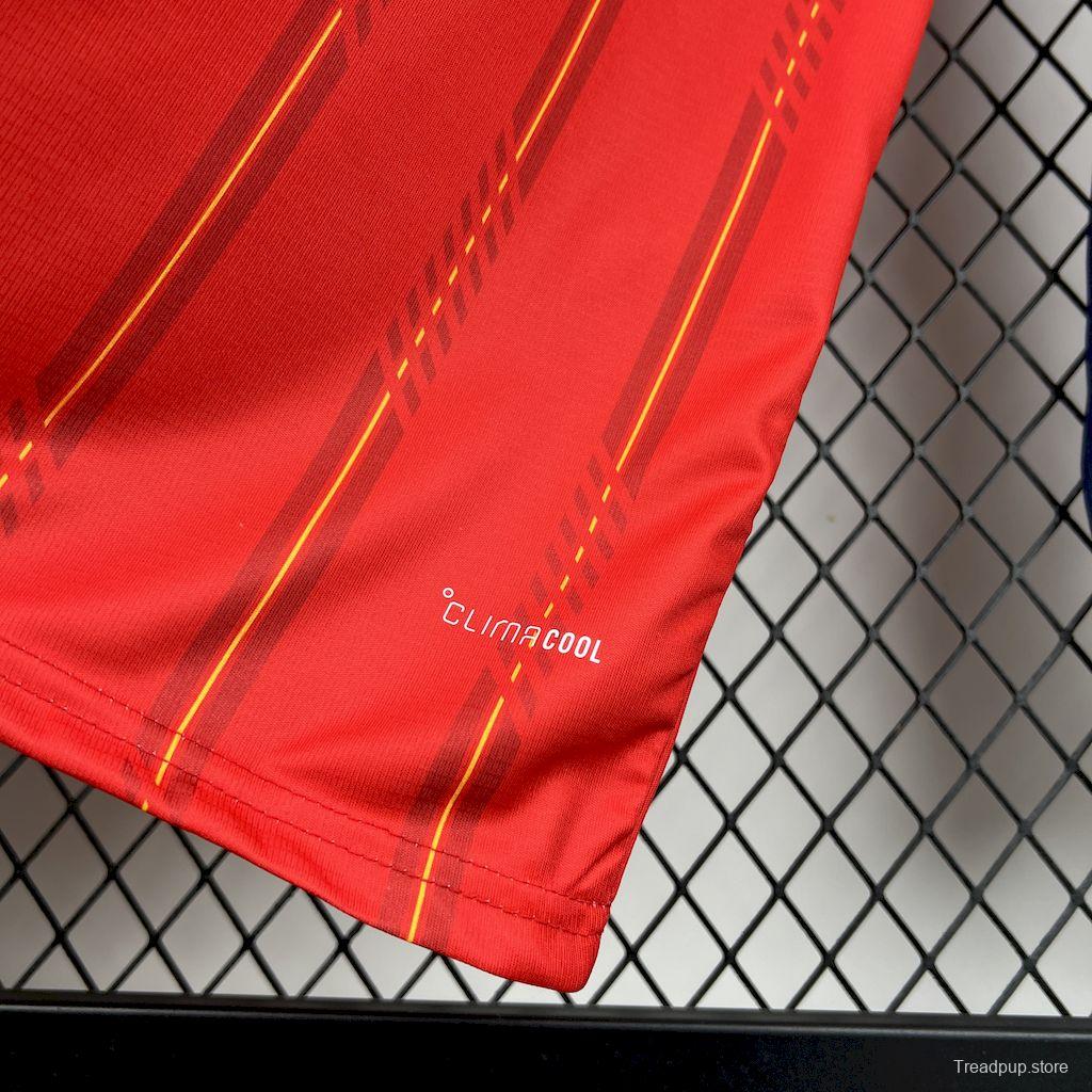 2026 Mens Spain World Cup Home Long Sleeve Jersey España