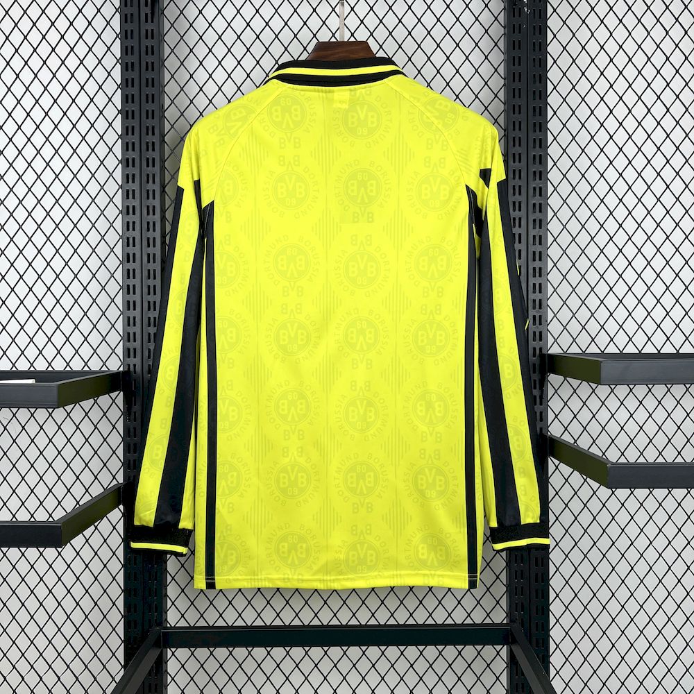 1996/97 Retro Borussia Dortmund Home Long Sleeves Jersey