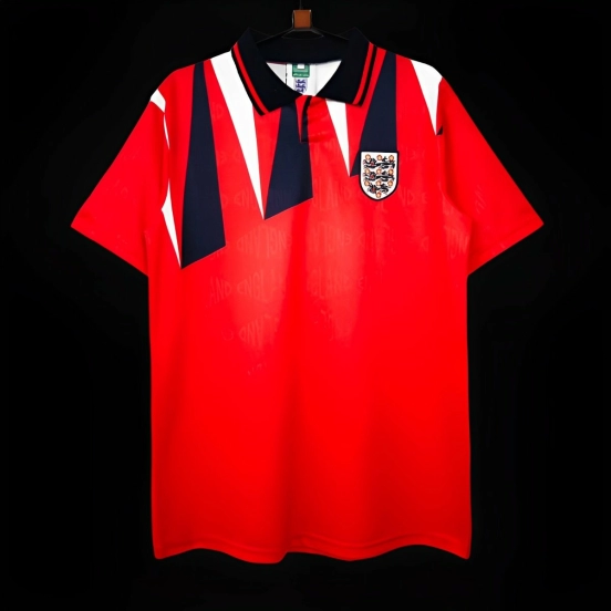 Retro 1992 England Away Red Jersey