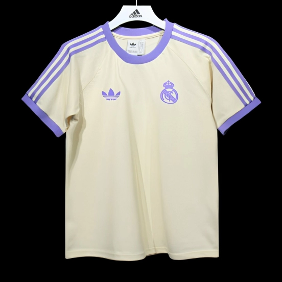 24/25 Real Madrid Cotton Beige T-shirt Jersey