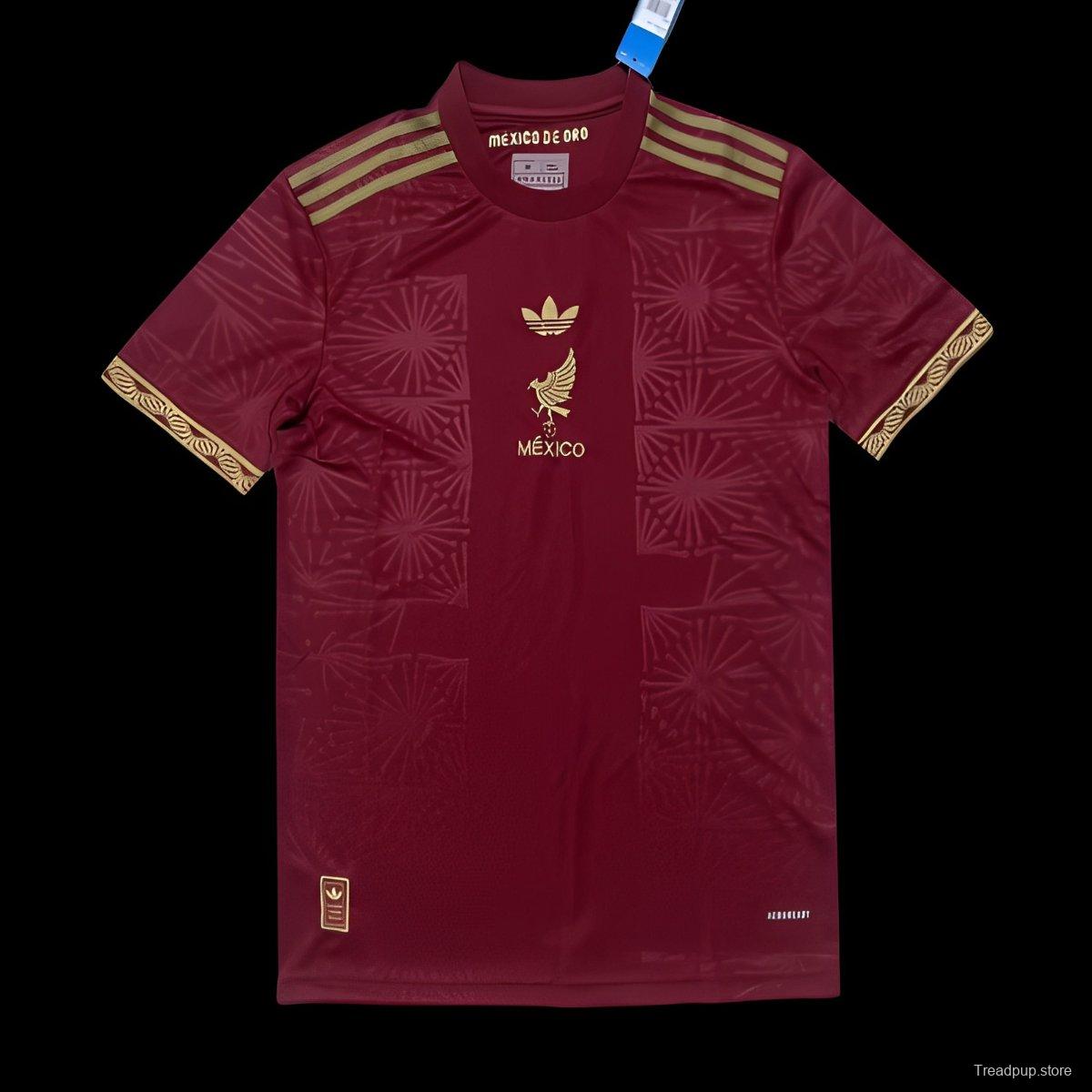 2025 Mexico Gold Cup Wine Jersey