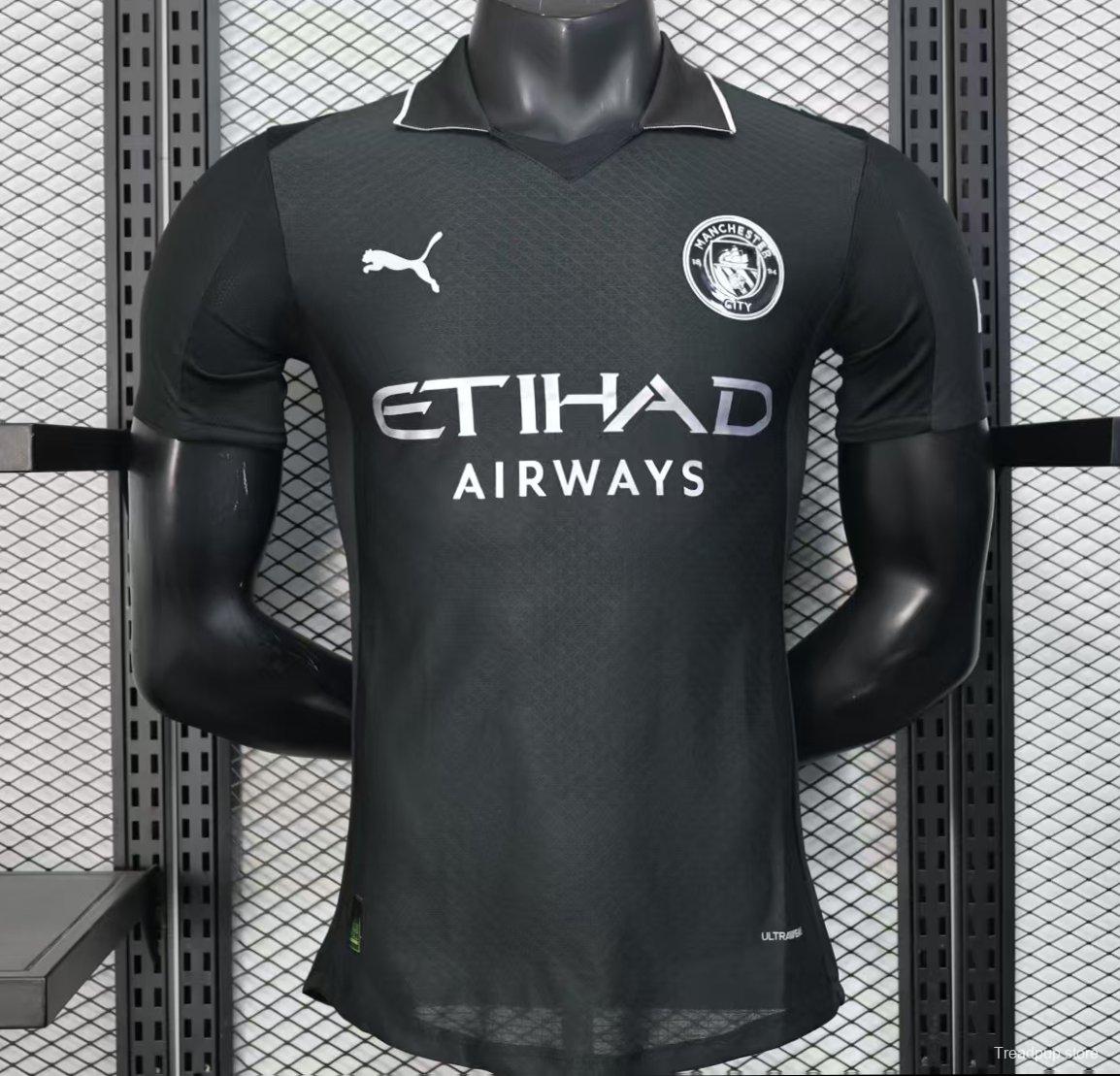 Player Version 25/26 Manchester City Black Away Jersey