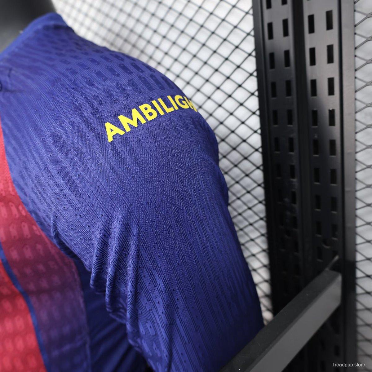 Player Version 25/26 Barcelona Home Long Sleeve Jersey