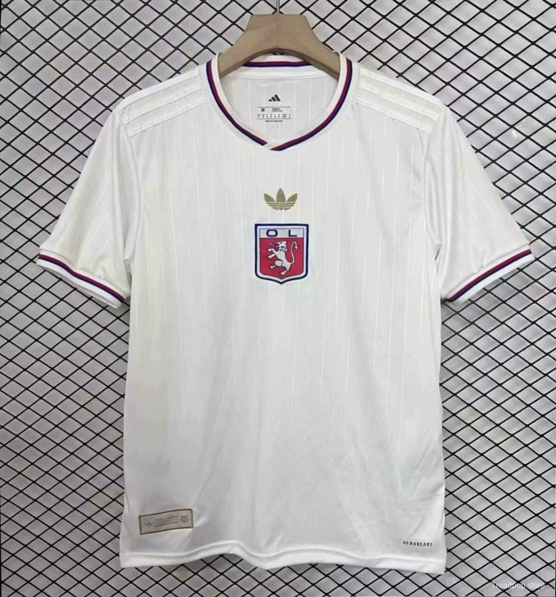 25/26 Olympique Lyonnais WHITE Anniversary Jersey