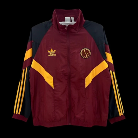 25 26 Roma x Adidas Original Full Zipper Track Top Windbreaker