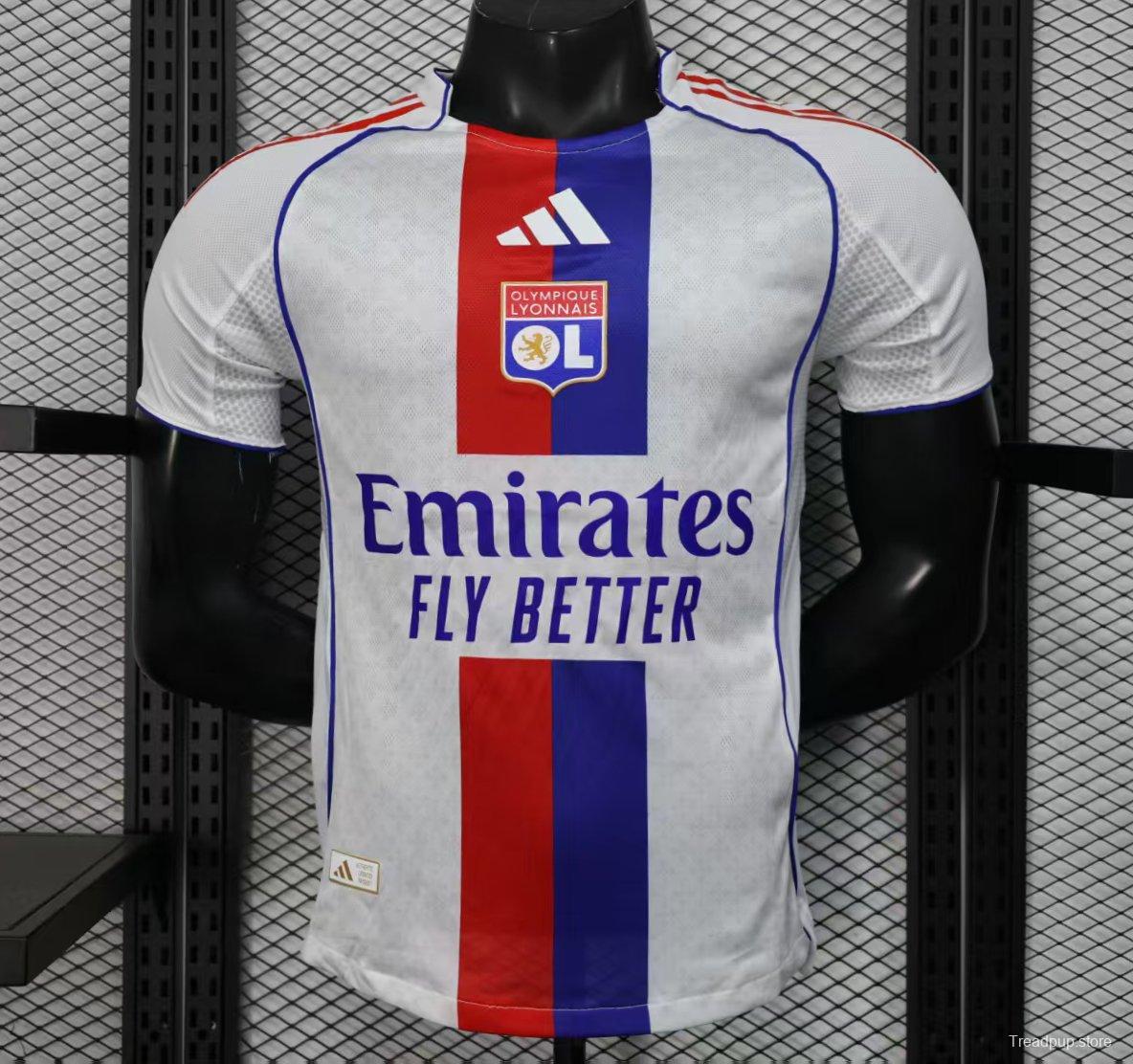 Player Version 25/26 Olympique Lyonnais Lyon Home Jersey