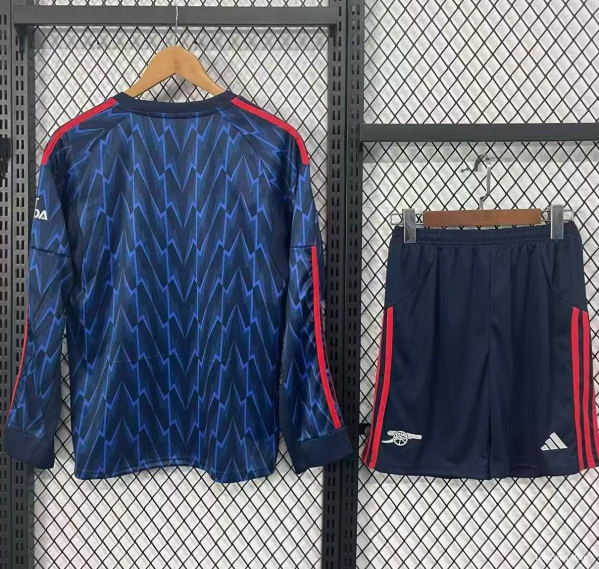 25/26 Kids Arsenal Away Navy Long Sleeve Jersey