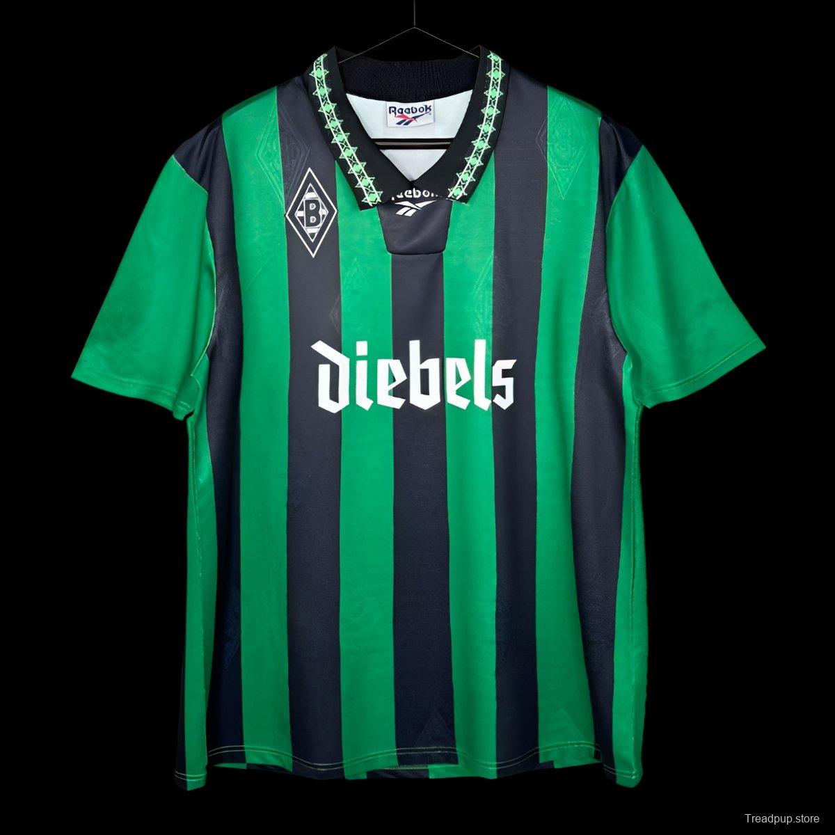 Retro 95/96 Borussia Mönchengladbach Away Green/Black Jersey