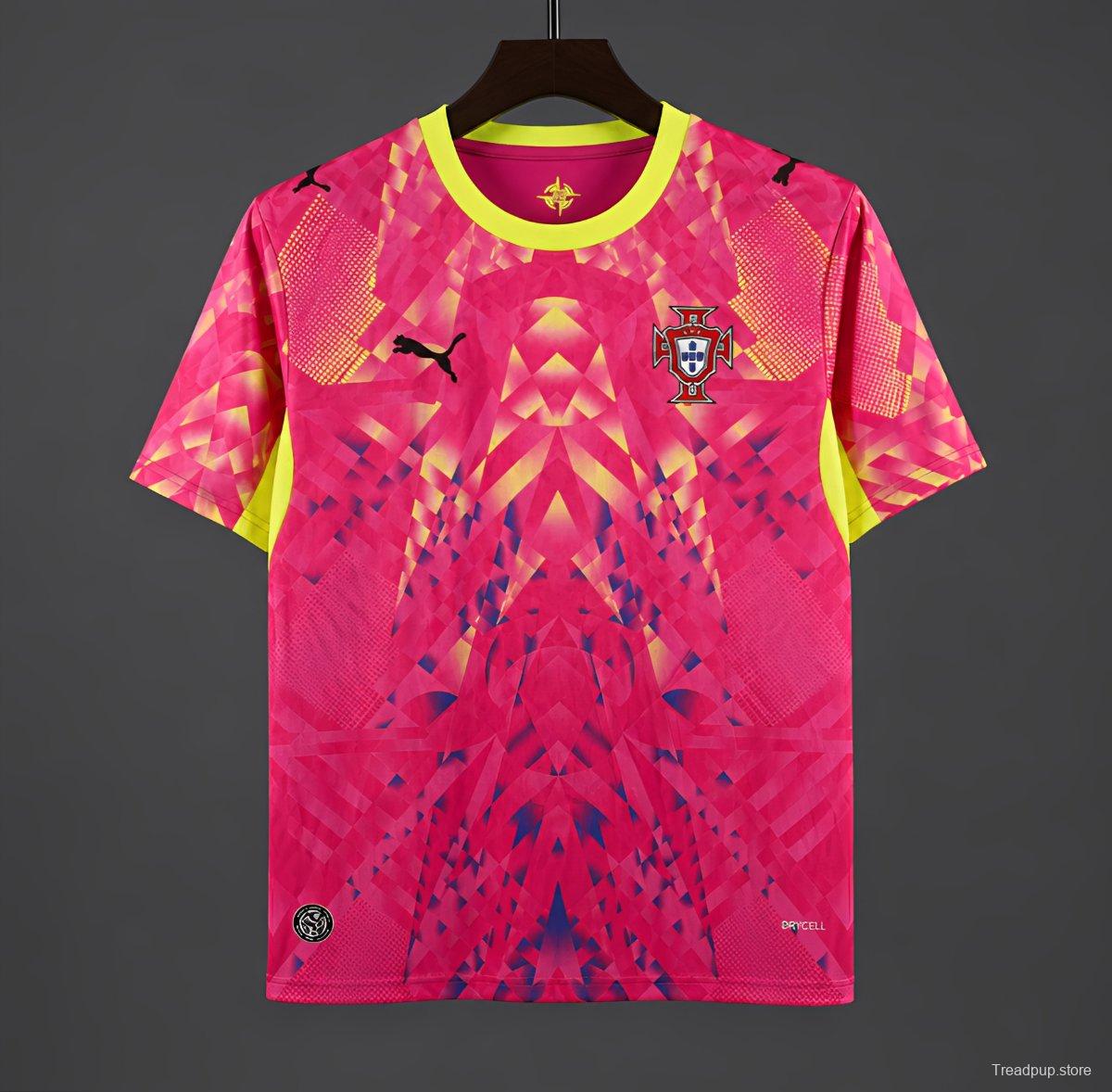 2026 Portugal Pink Goalkeeper Jersey