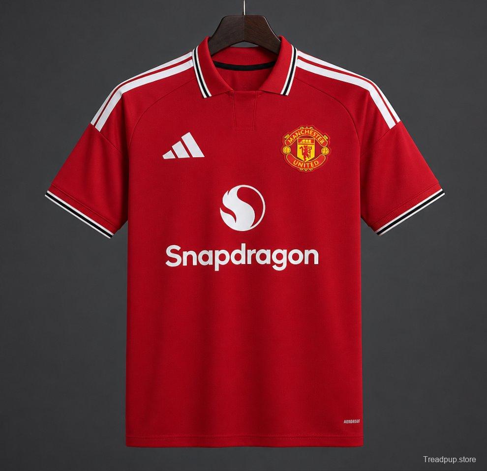 26/27 Manchester United Home Jersey with Casemiro Special Edition Print Red