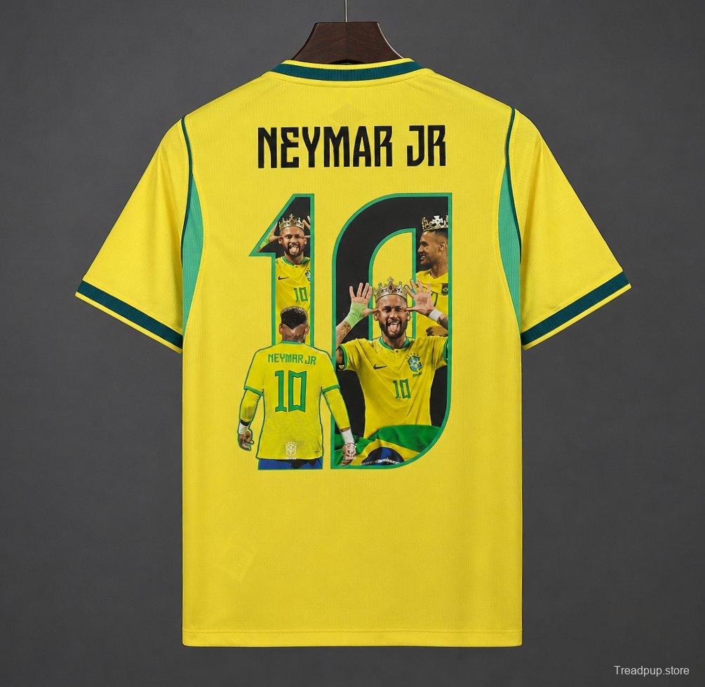 2026 Brazil Home Jersey Neymar JR Special Printing