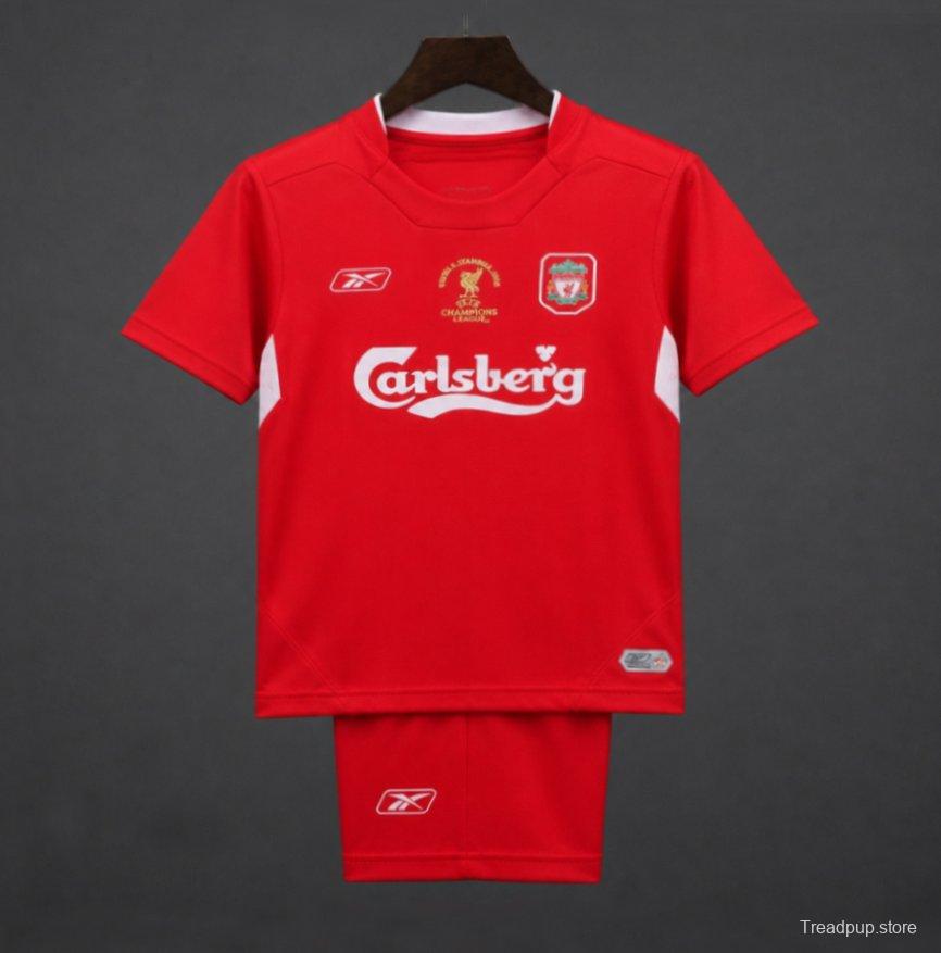 Retro Kids 04/05 Liverpool Home Jersey